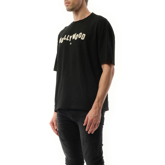 Hollywood Shotgun Oversized T-Shirt in Black