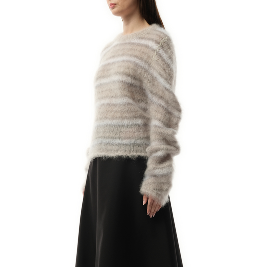 Fuzzy Wuzzy Brushed Sweater in Tonic