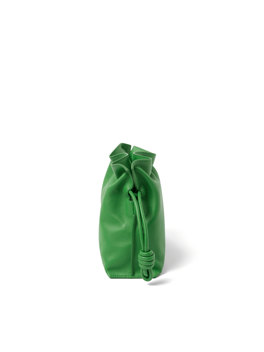 Loewe Flamenco Clutch Mini Bunnies in Tropical Green