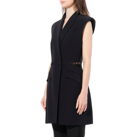 S/Less Bomber Jacket Dress in Black