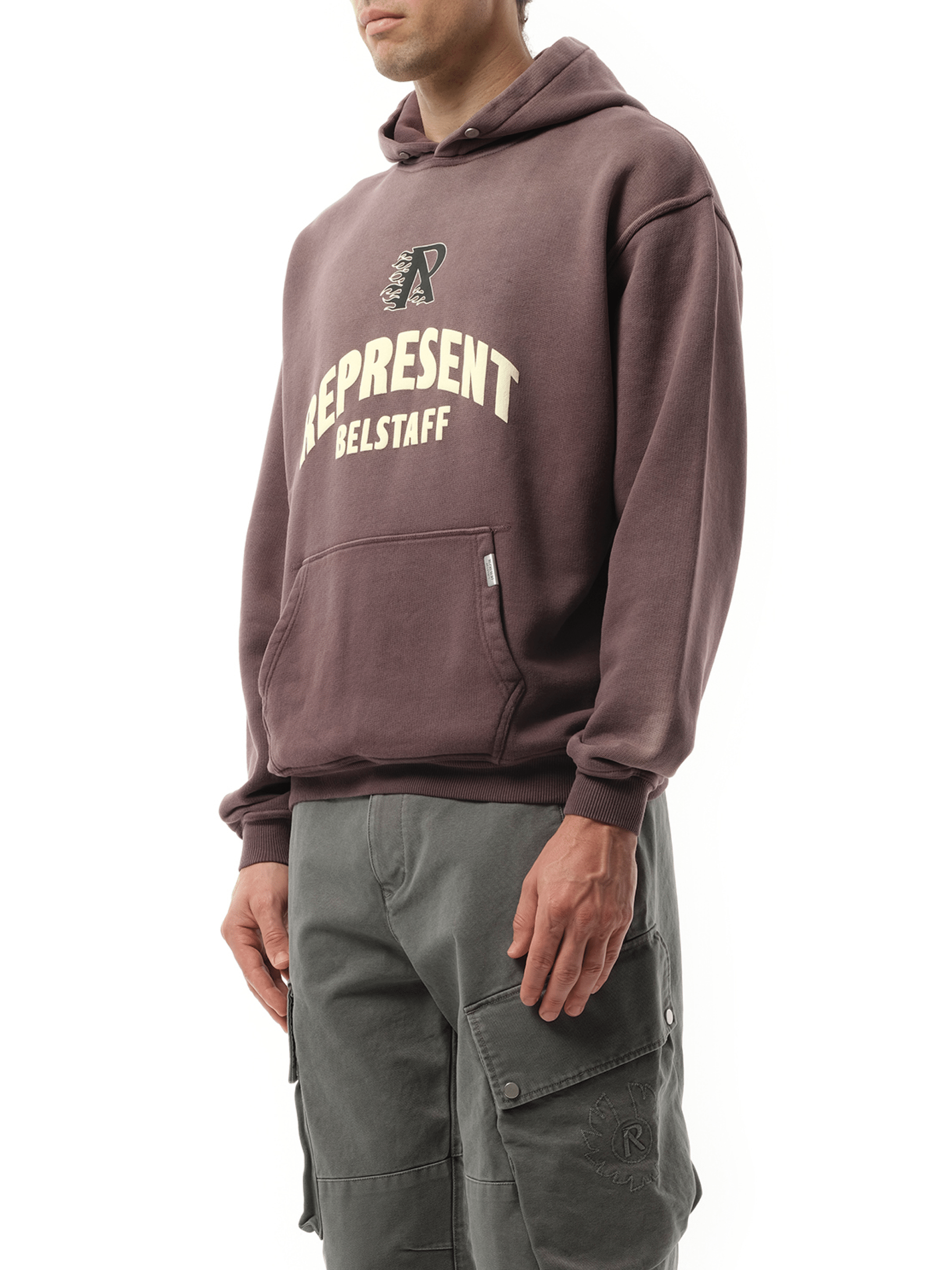 Represent Represent X Belstaff Flame Phoenix Hoodie in Plum