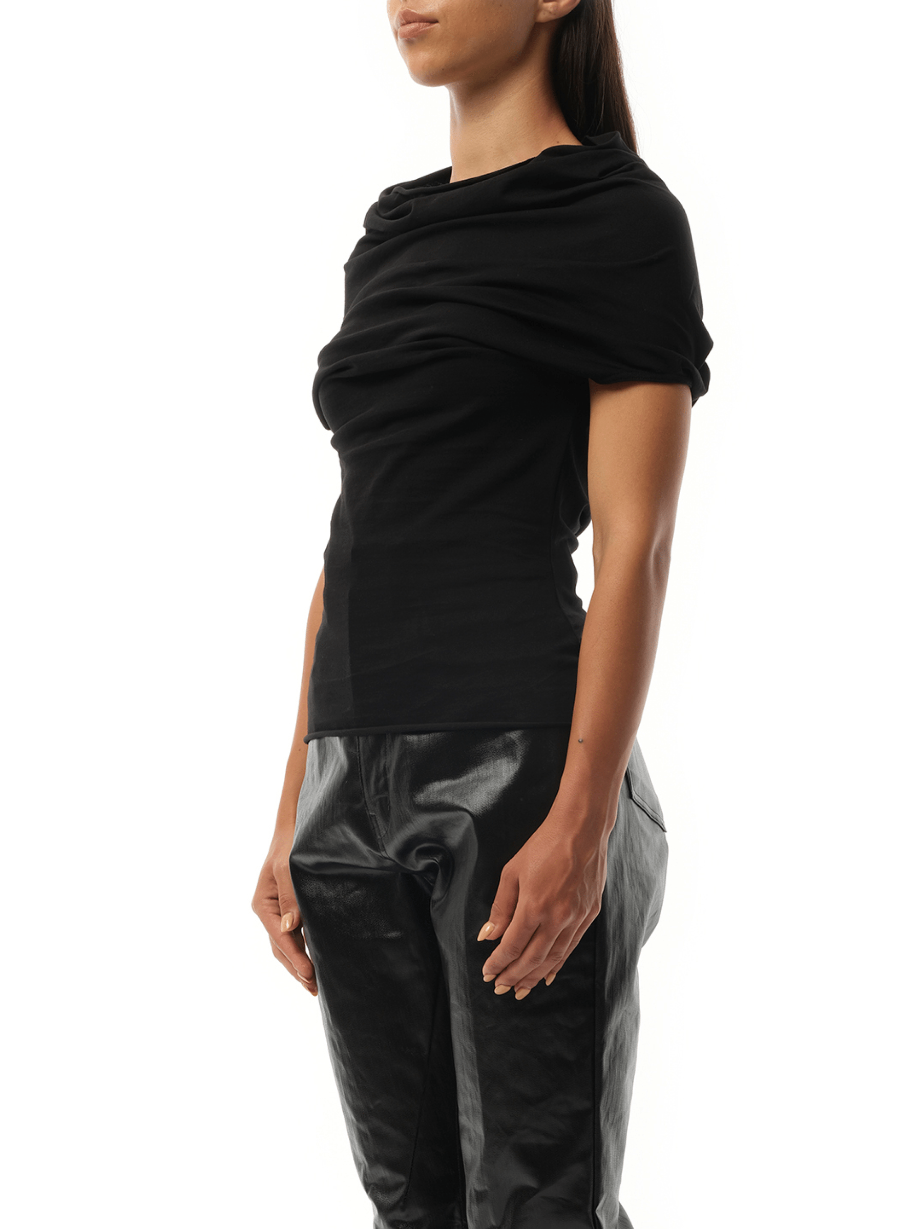 Rick Owens Jersey Shroud in Black