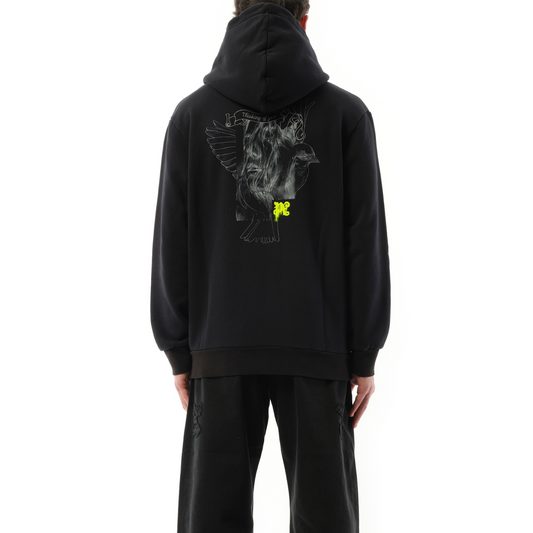 Thinking Pencil Hoodie in Black/Yellow