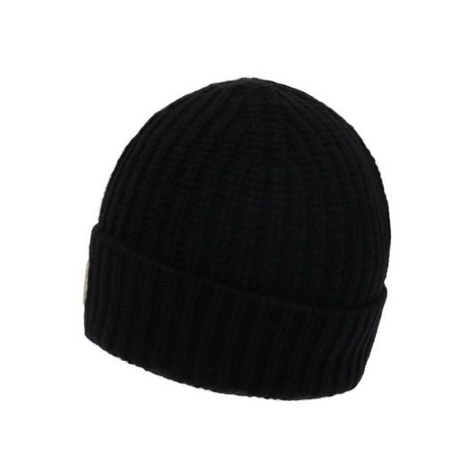 Rick Owens x Moncler Logo Beanie in Black