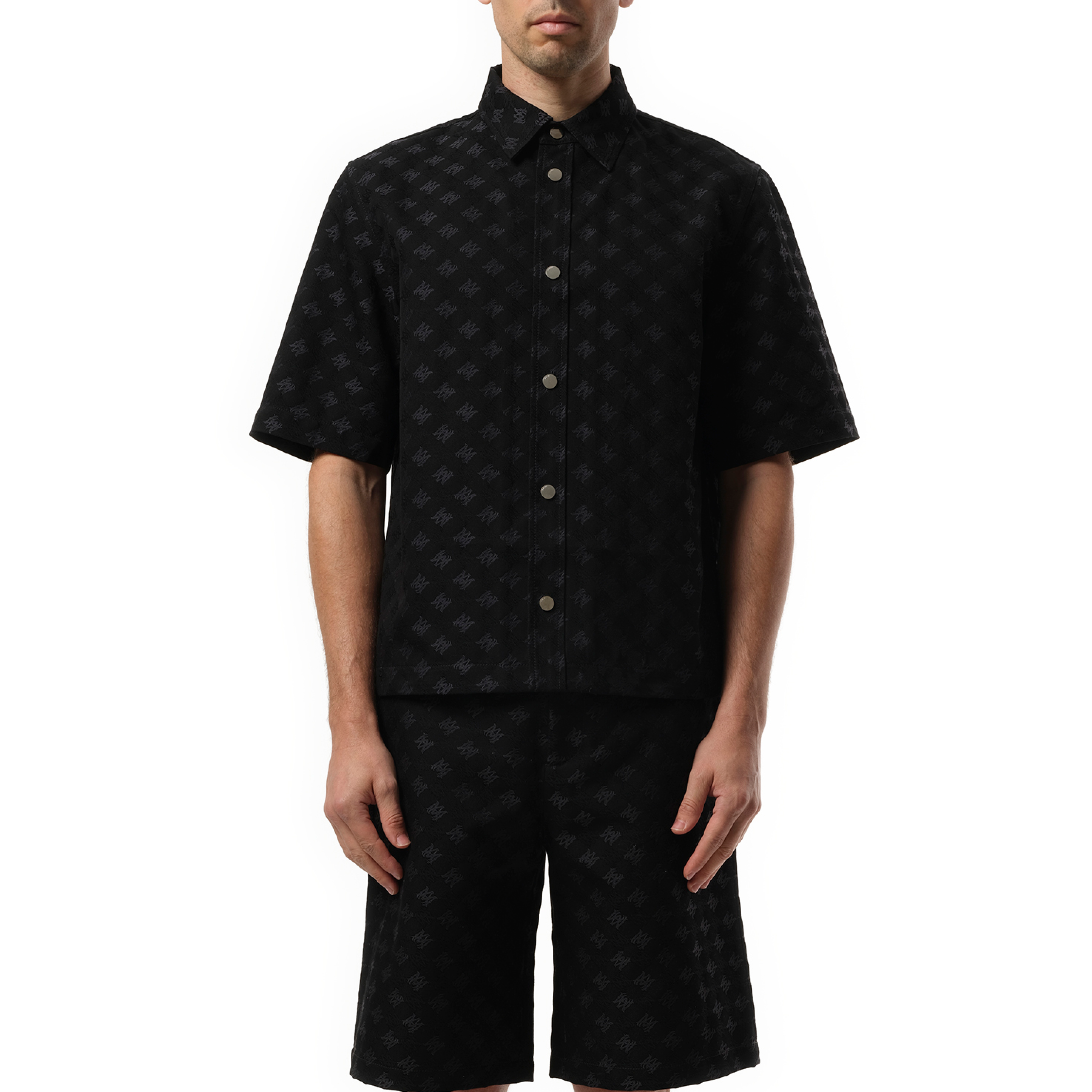 MA Quad Jacquard Shirt in Black