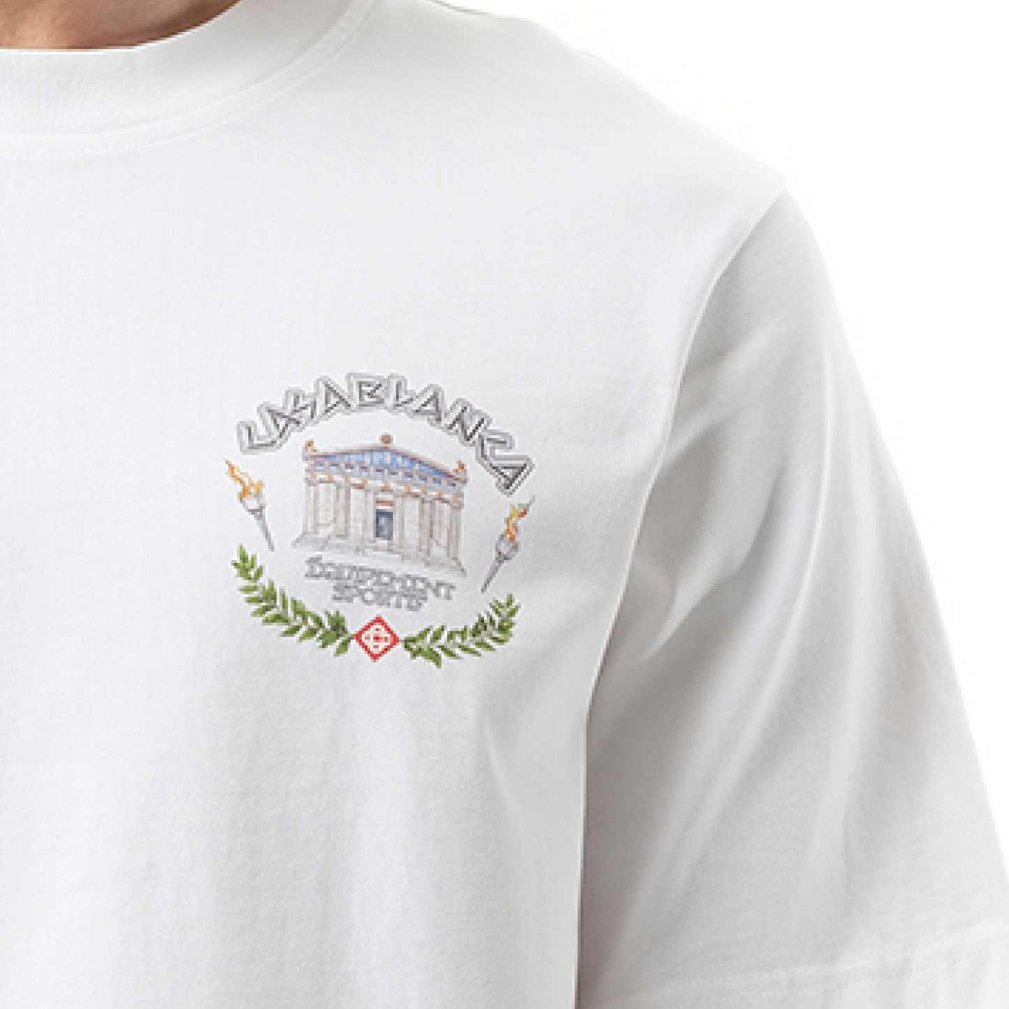 Le Temple Du Sport Printed T-Shirt in White