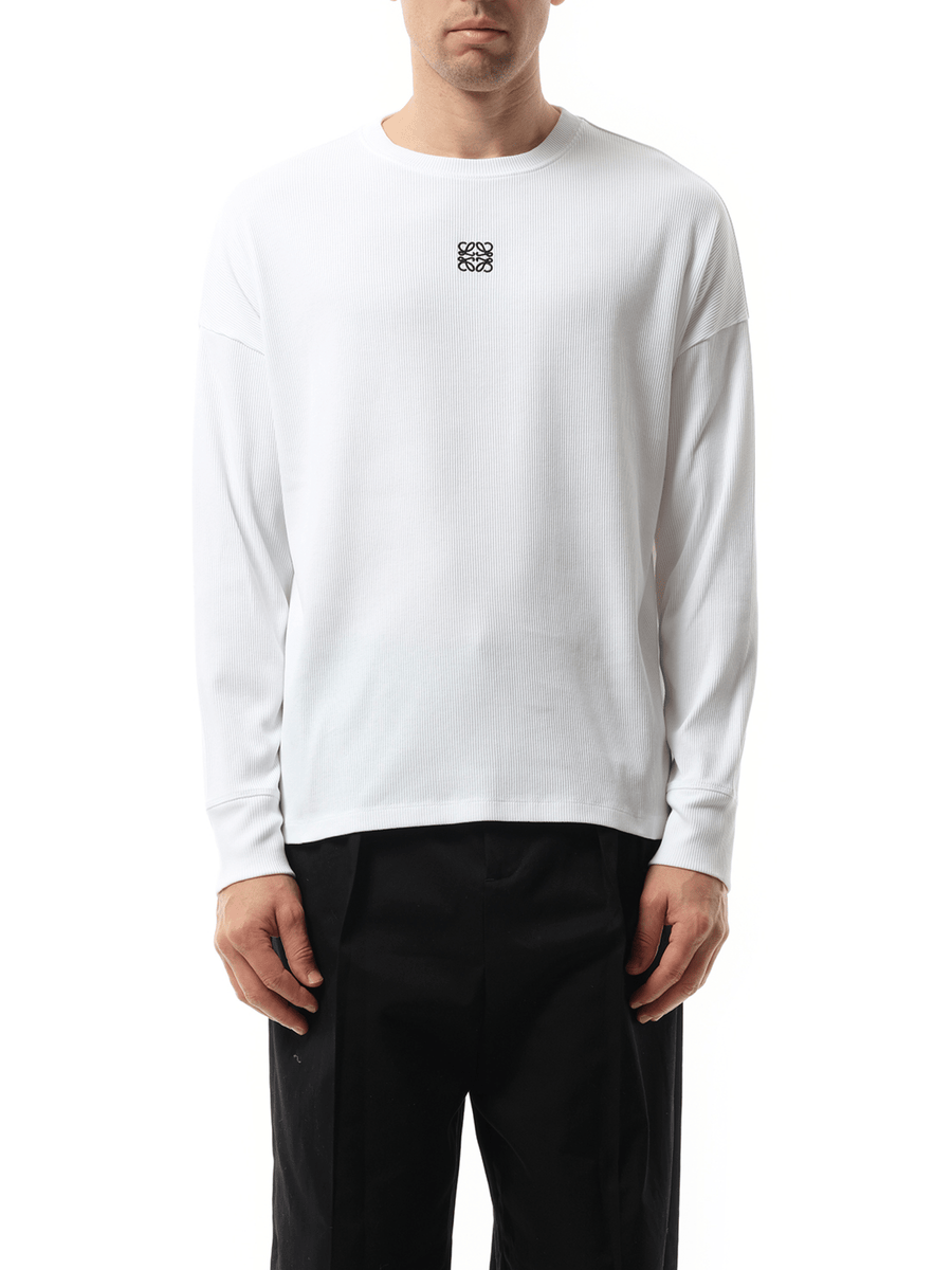 Loewe Long Sleeve Anagram T-Shirt in White