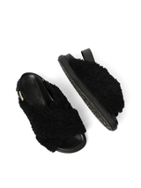 Fussbett Incrocioco Sandals in Black Top View | MARNI