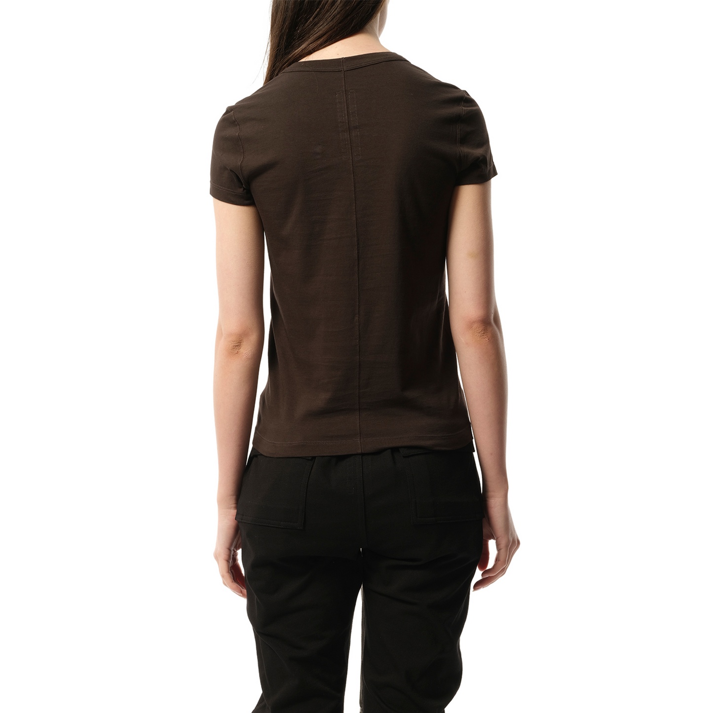 Cotton Jersey Cropped Level T-Shirt in Dark Dust