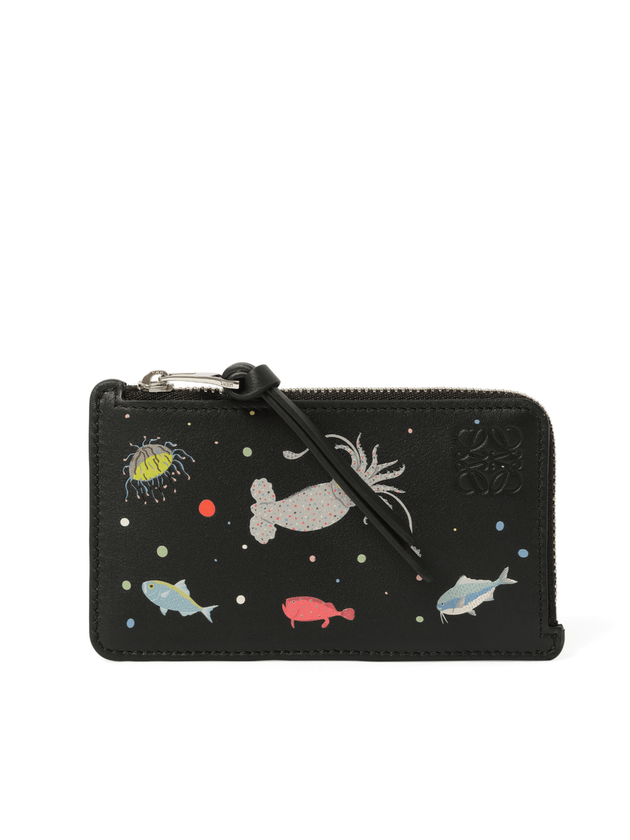 Loewe Suna Fujita Deep Sea Cardholder in Black