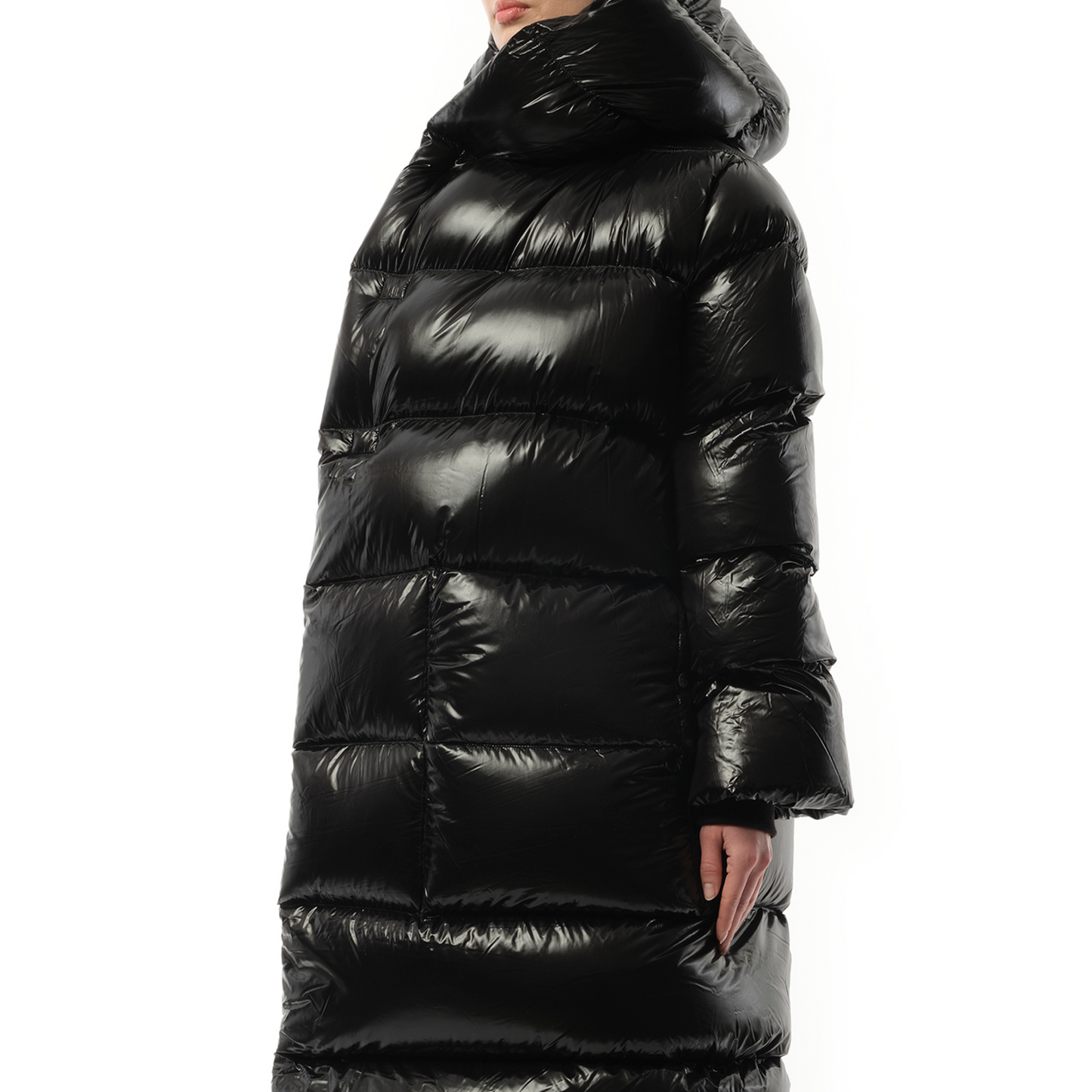 LS Hooded Liner Coat in Black