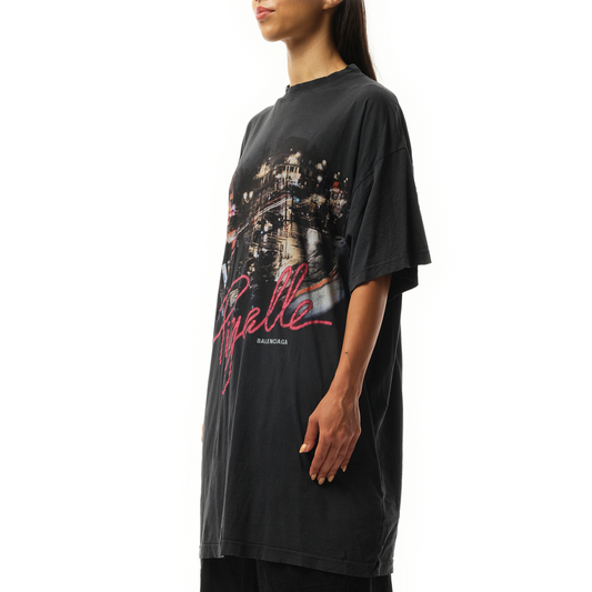 Pigalle Oversized T-Shirt in Faded Washed Black