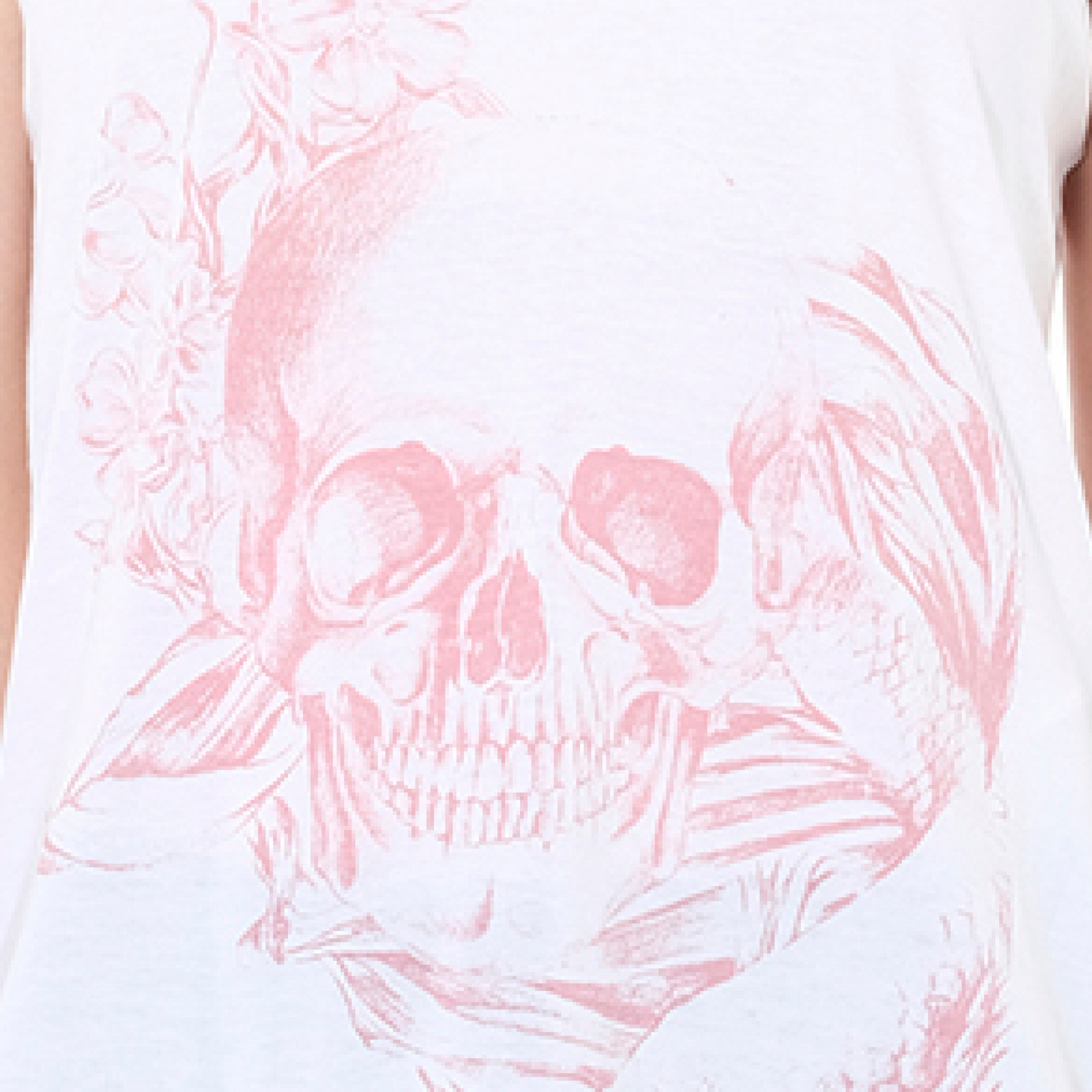 Skull Oversize T-Shirt in White