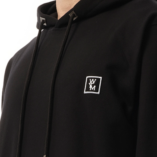 WYM Patch Hoodie in Black