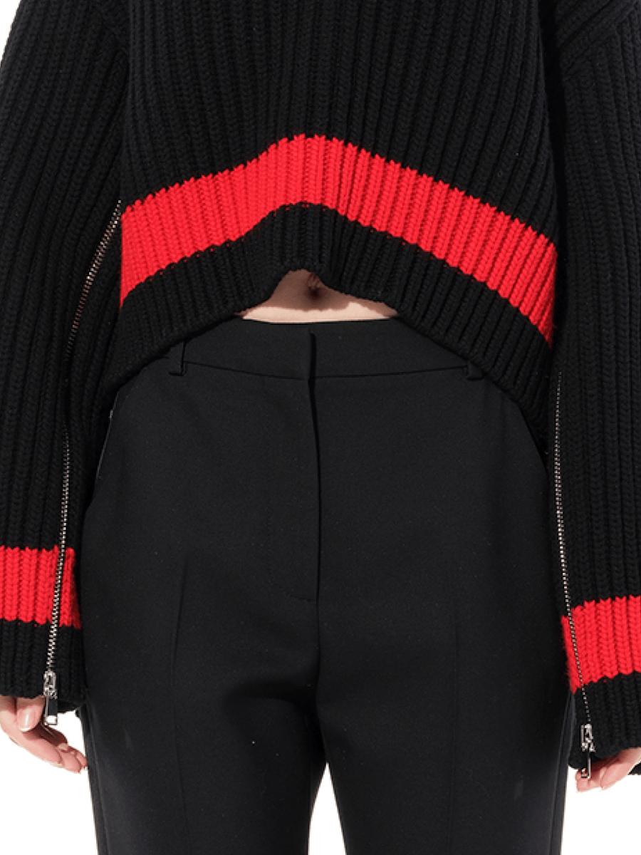 Chunky Rib Knitwear in Black