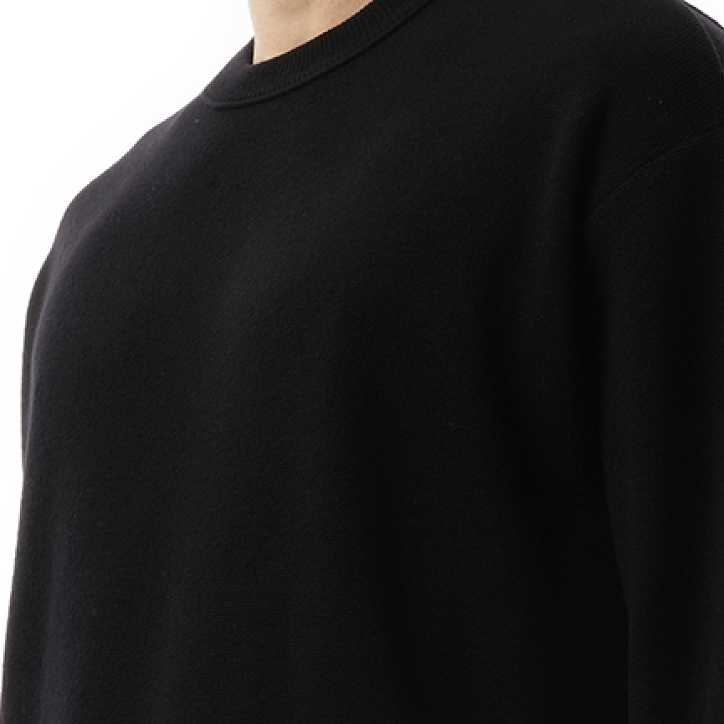 Side Slash Sweater in Black