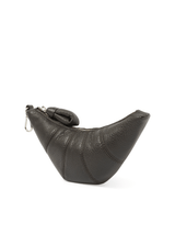 Lemaire Crossbody Croissant Coin Purse in Dark Chocolate