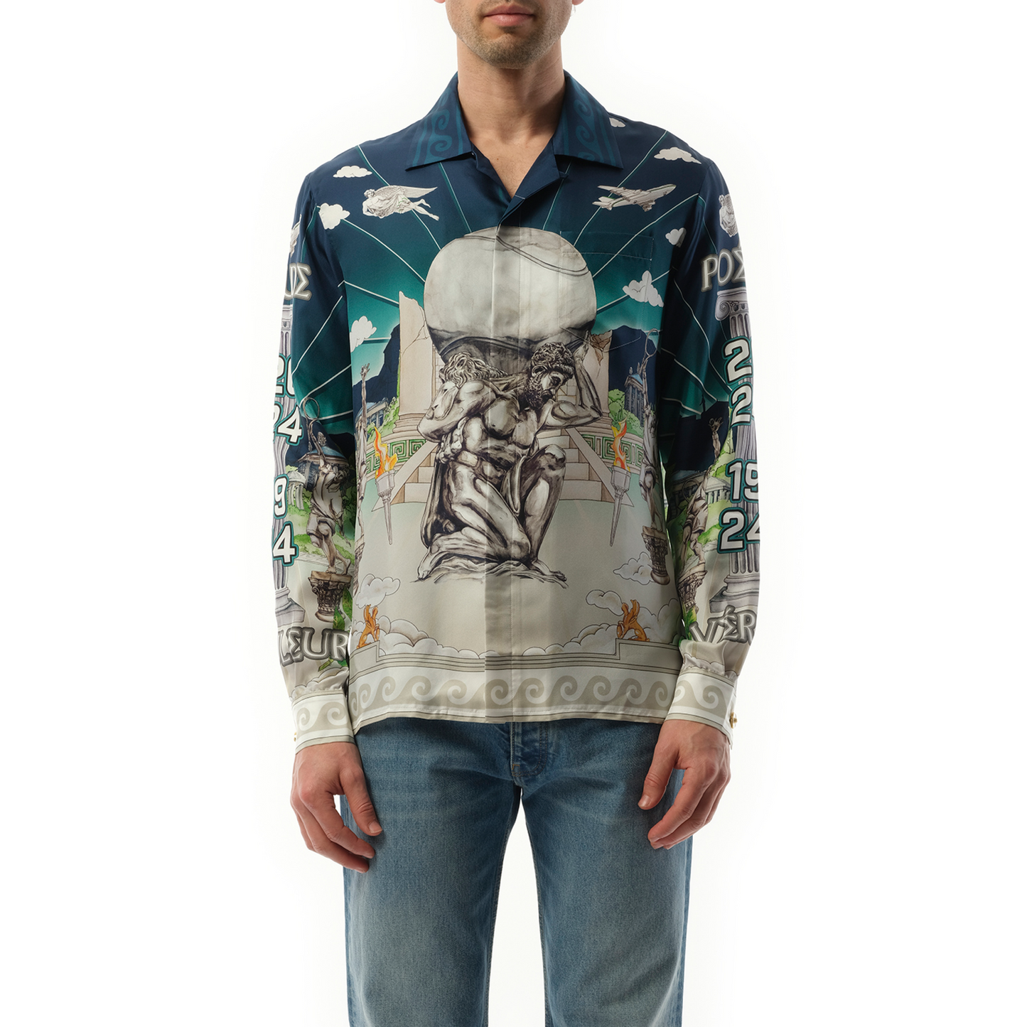 Temple of Sports Long Sleeve Shirt in Multicolour