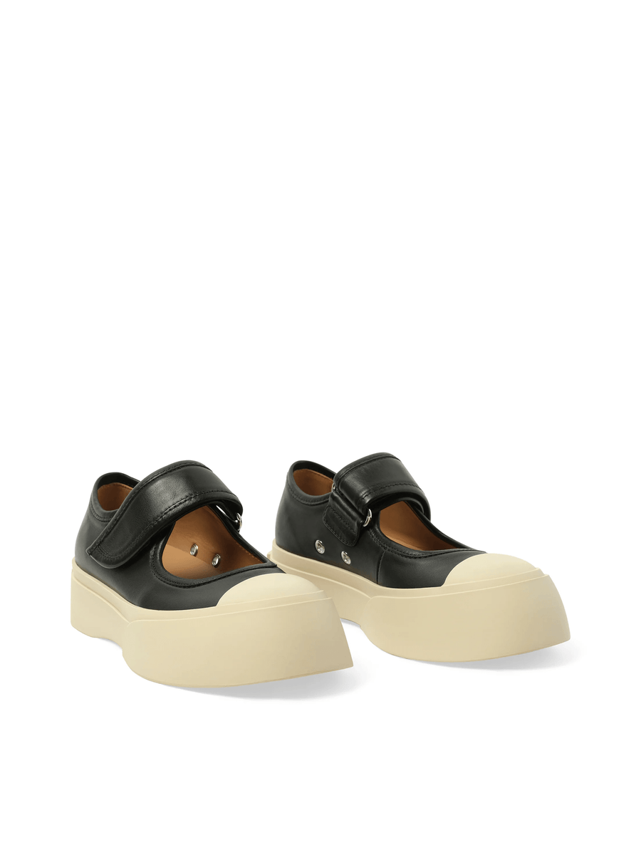Pablo Mary Jane in Black Front View | MARNI