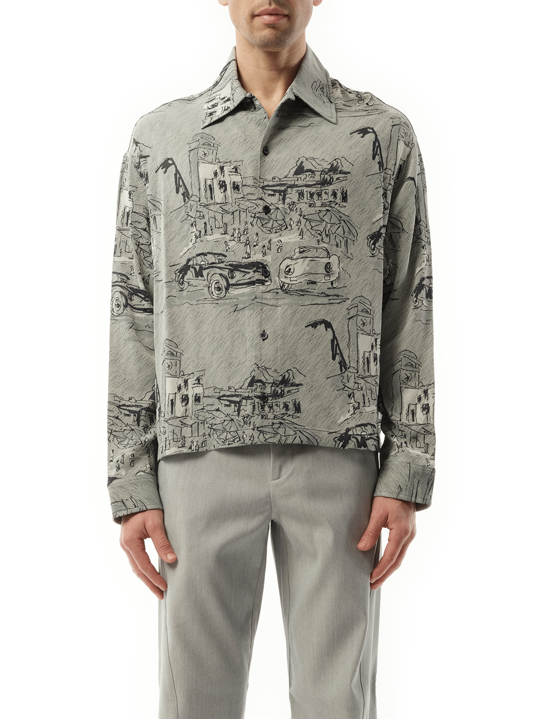 La Chemise Corto Capri Cars 灰色款