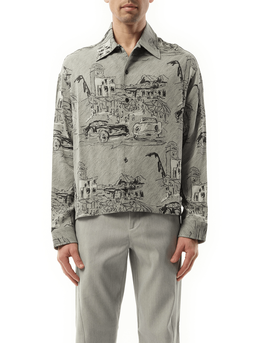 La Chemise Corto Capri Cars in Grey