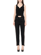 Emb Denim Jeans in Black