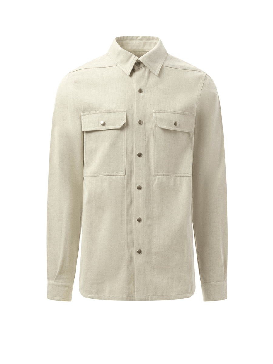 Rick Owens Denim Outershirt in Dinge