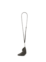 Lemaire Crossbody Croissant Coin Purse in Dark Chocolate