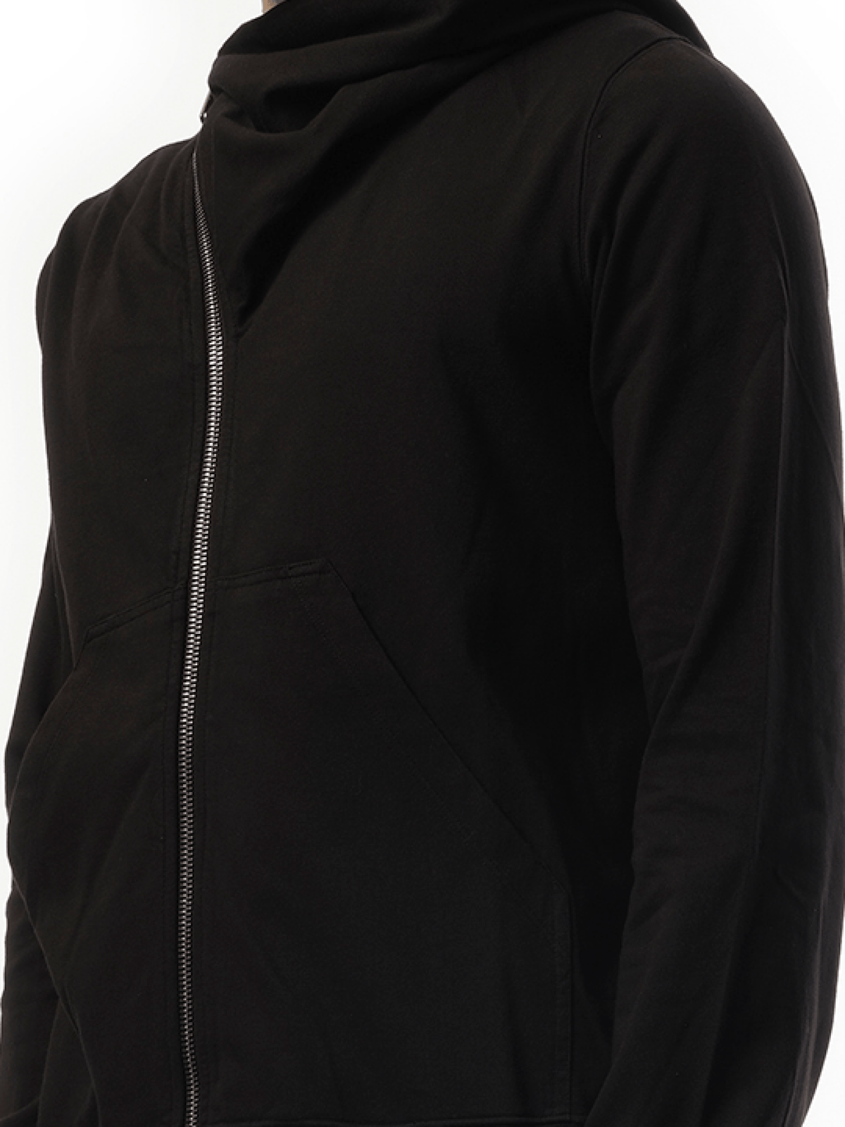 Rick Owens Drkshdw Cotton Jersey Mountain Hoodie in Black