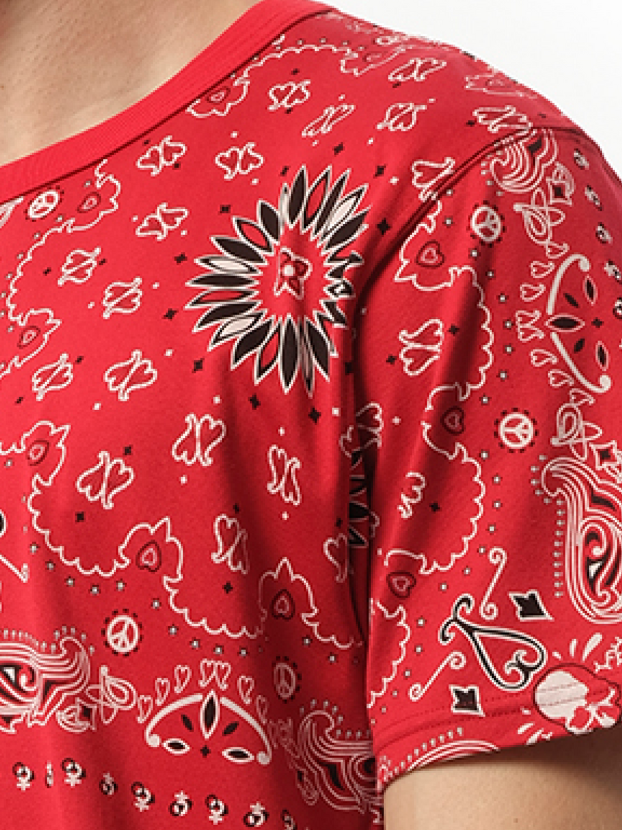 Bandana Logo T-Shirt in Red