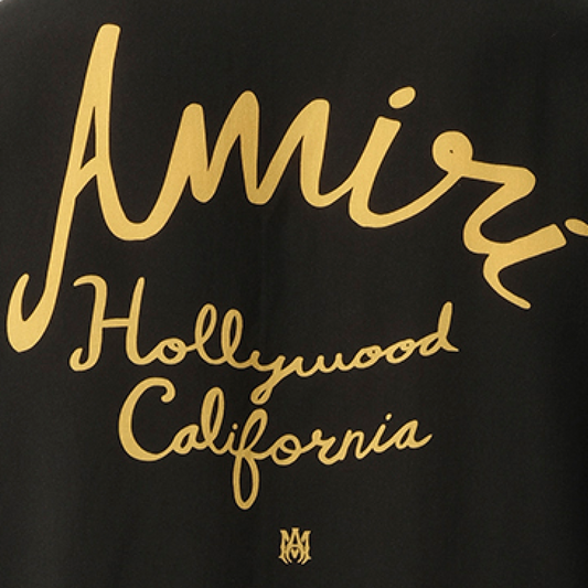 Amiri Hollywood Camp Shirt in Black