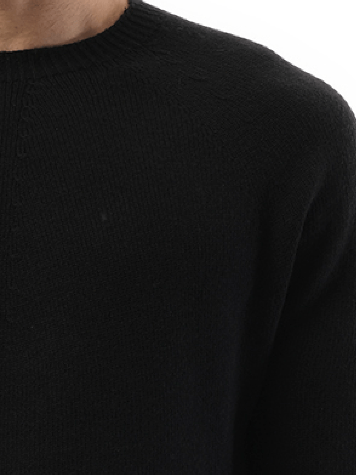 Jil Sander Cashmere Seamless Sweater in Black