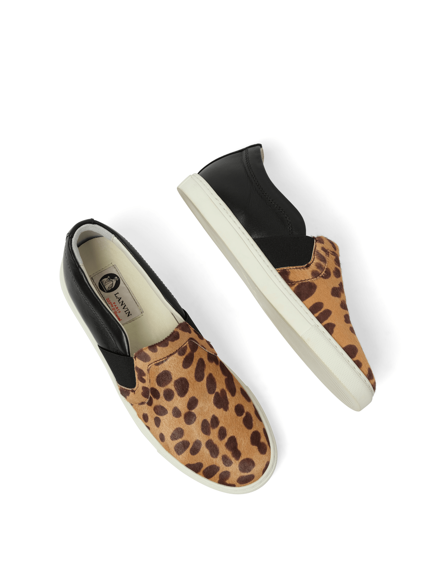 Pull On Sneaker in Natural Top View | LANVIN