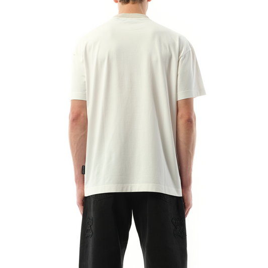 Angel Pencil T-Shirt in Off White/Light Orange