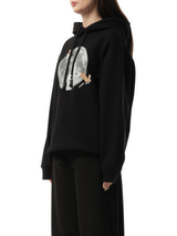 Loewe Moon Print Hoodie in Black