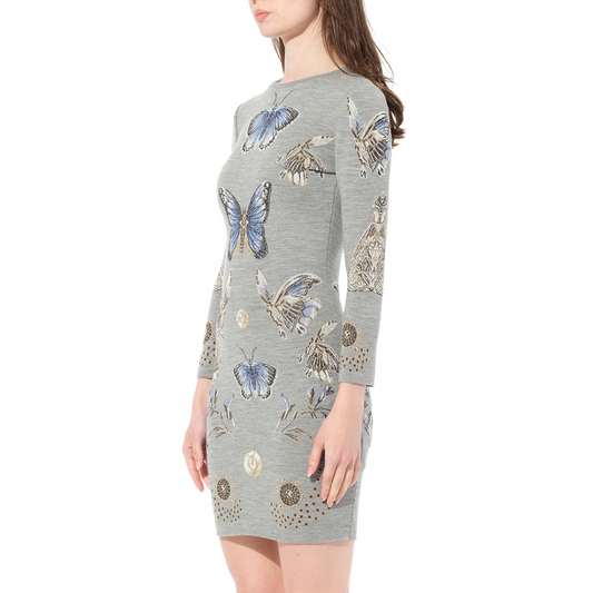 Mini Jacquard Dress in Multicolor