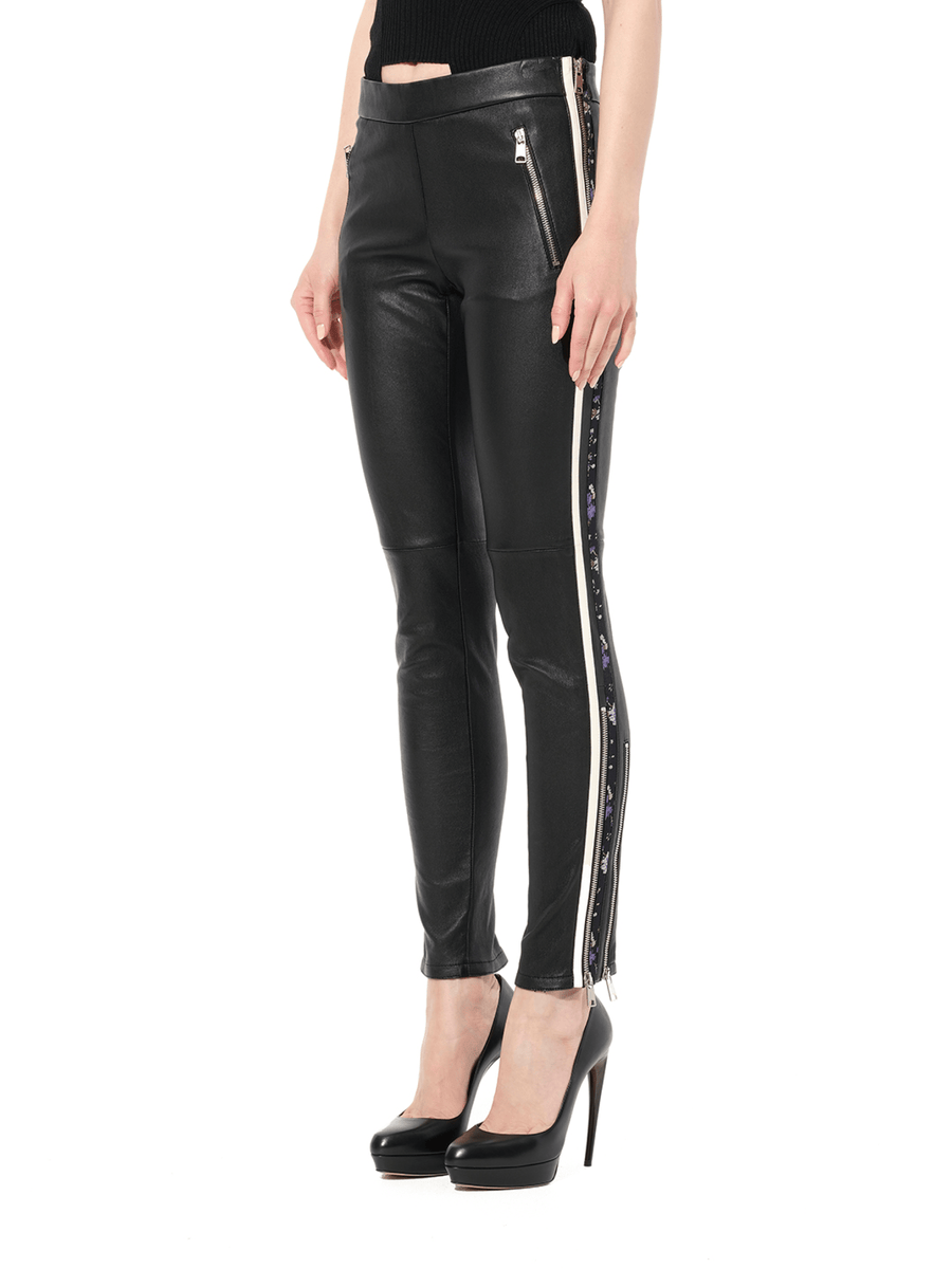 Leather Leggings in Black