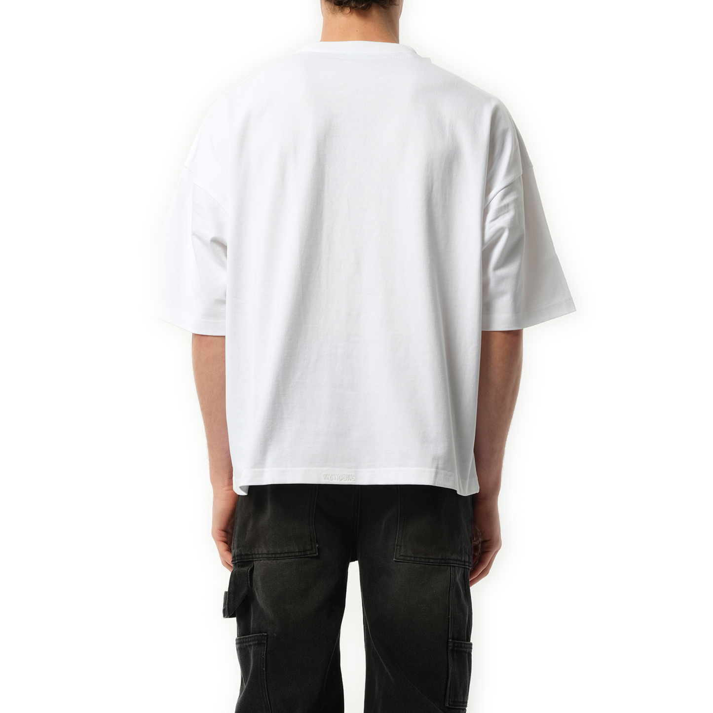 Letter Logo Print T-Shirt in White