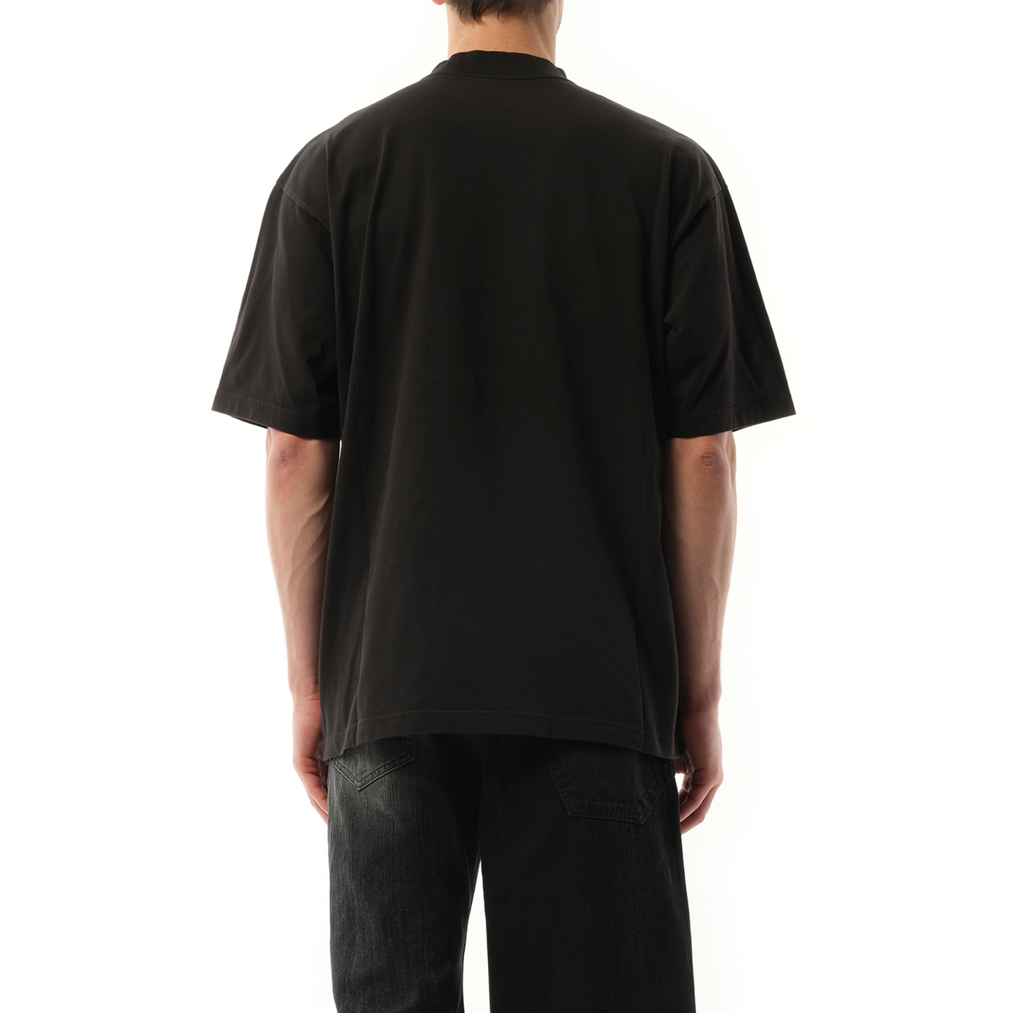 Activewear Vintage Medium Fit T-Shirt in Black