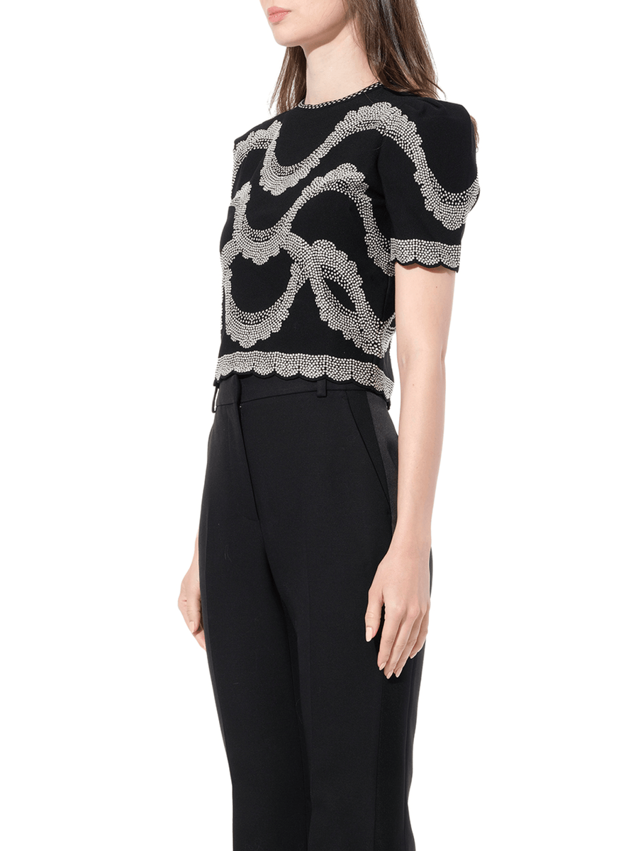 Short Sleeve Top in Black