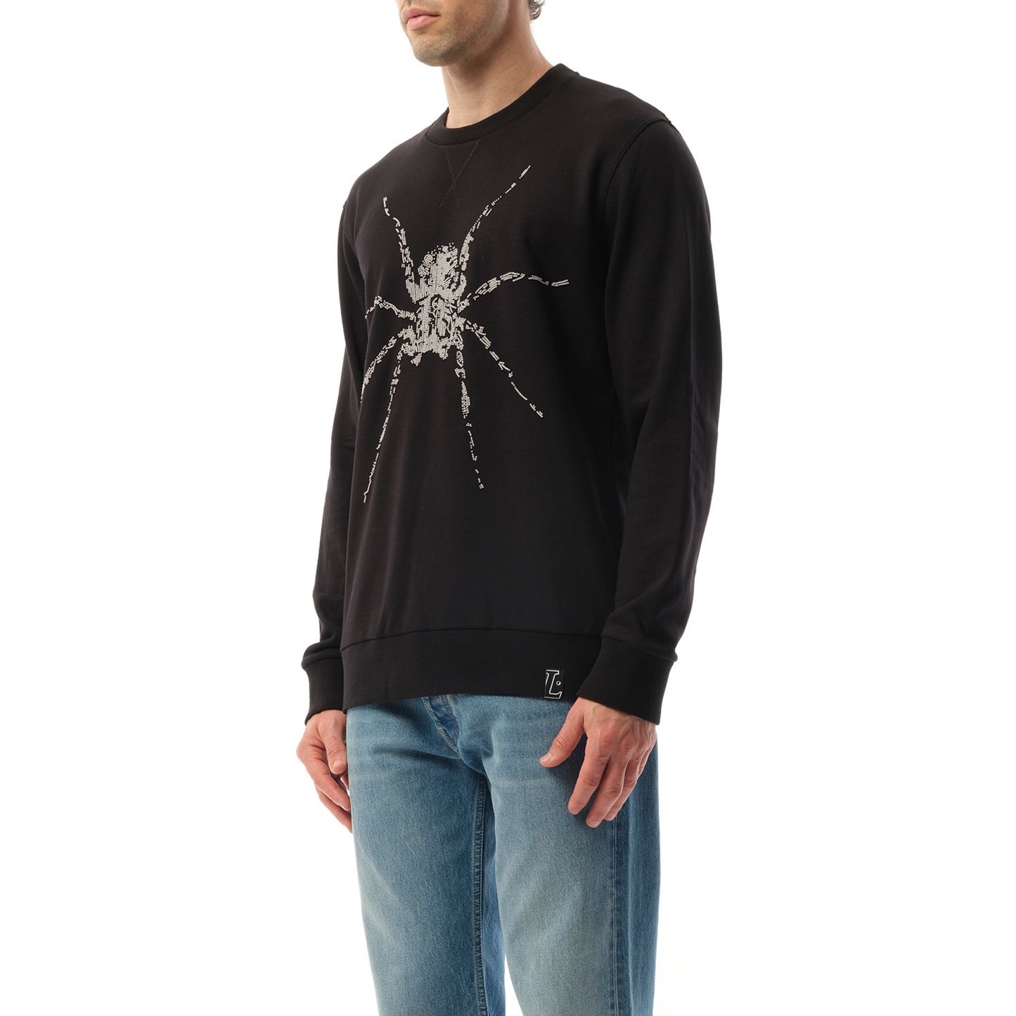 Spider Emb Sweatshirt in Black