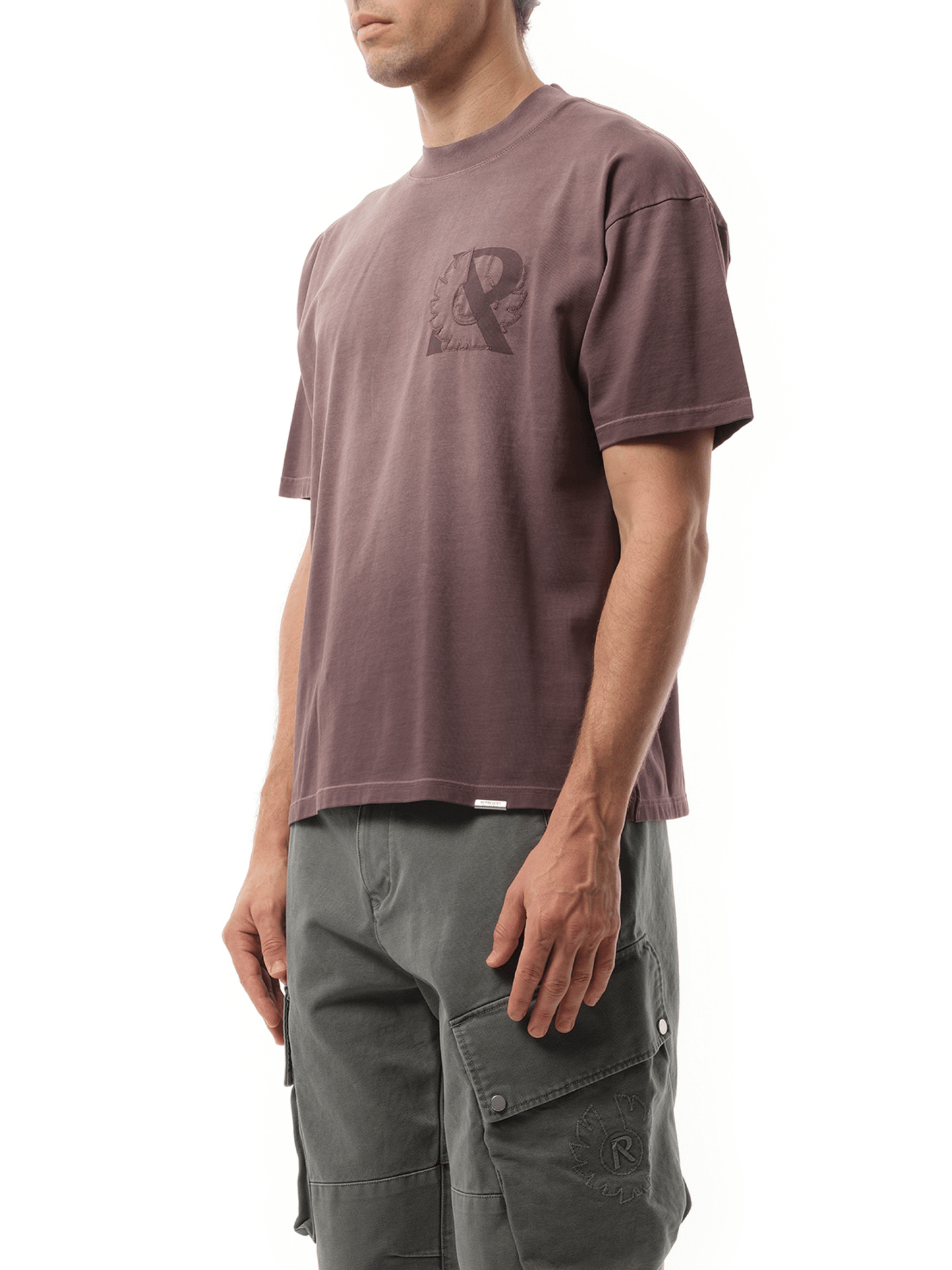Represent Represent X Belstaff Outline Phoenix T-Shirt in Plum