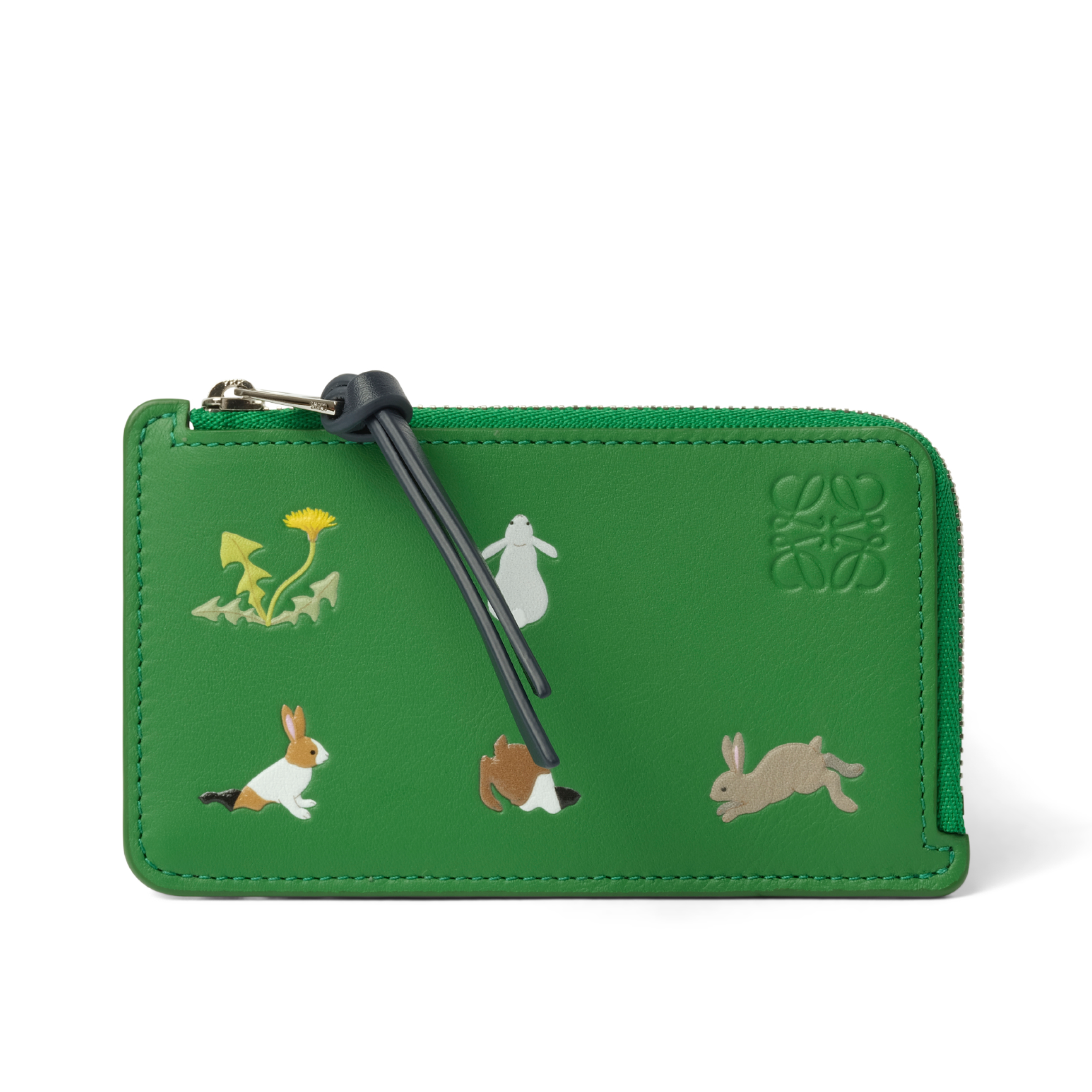 Bunnies Coin Cardholder in Tropical Green