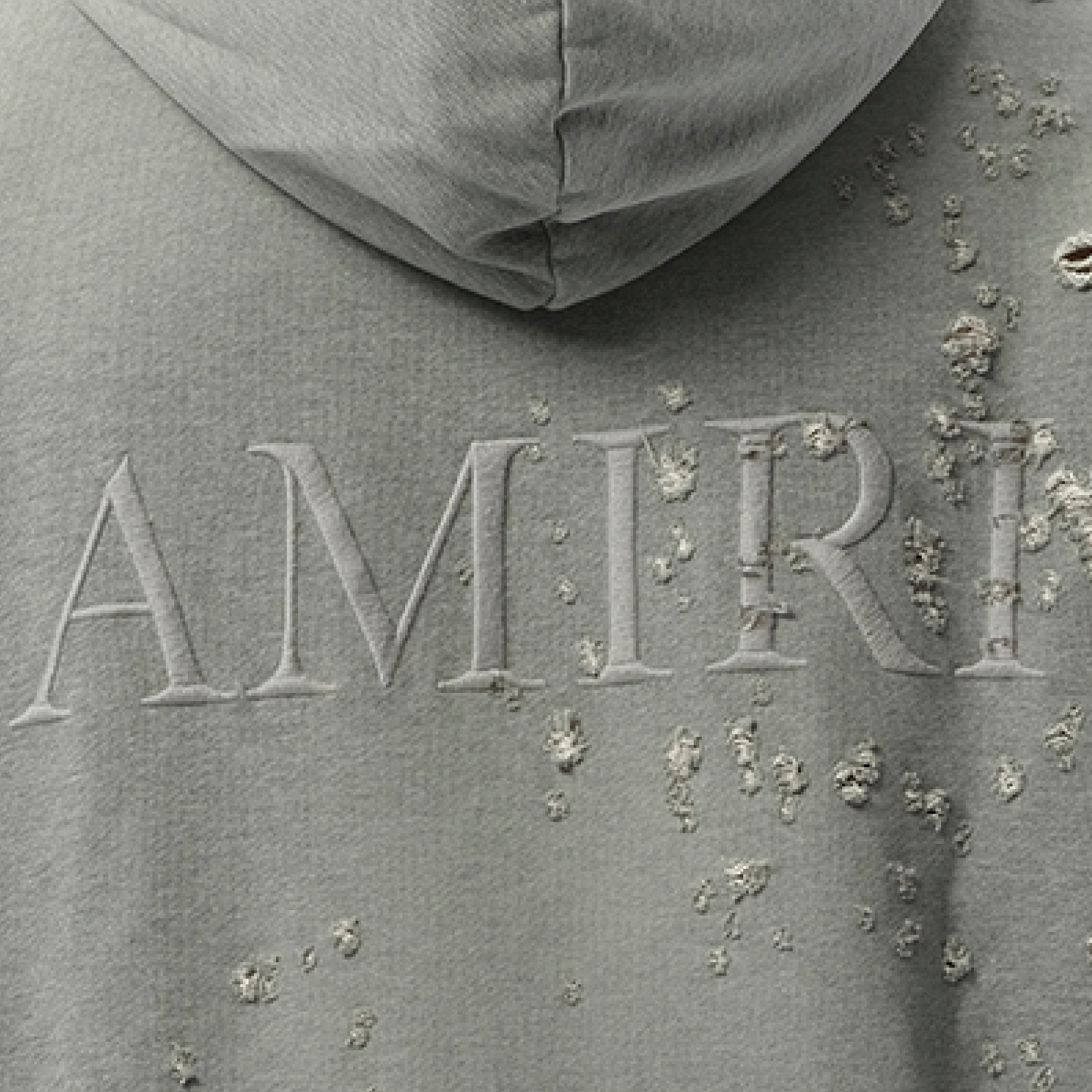 MA Shotgun Embroidered Hoodie in Grey