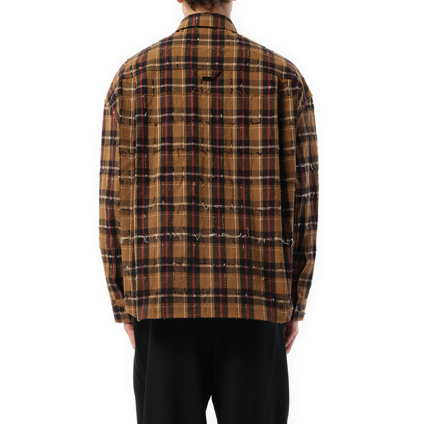 Damage Check Shirt in Beige