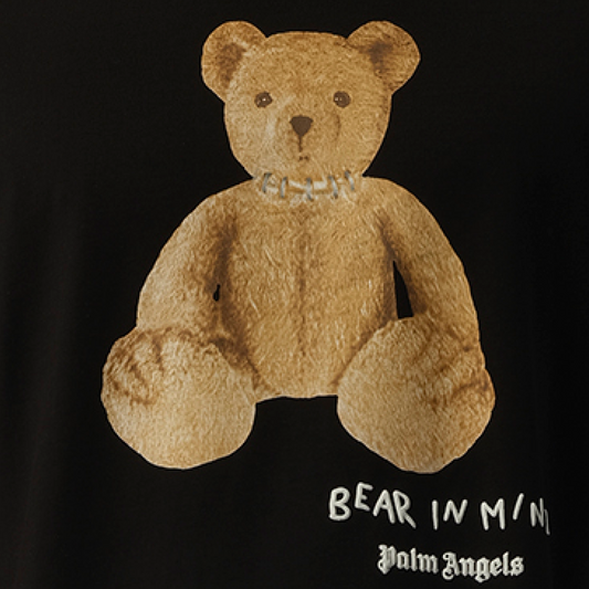 Bear in Mind Regular T-Shirt in Black/Brown