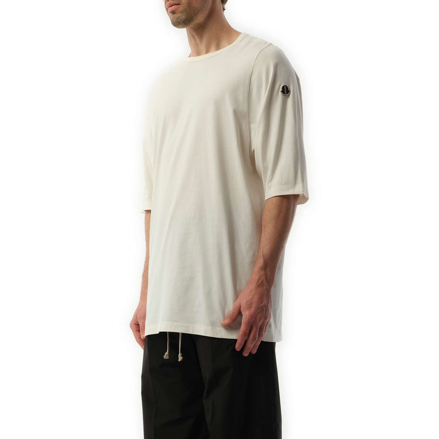 Rick Owens x Moncler Crewneck SS T-Shirt in Milk