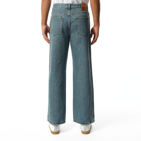 Anagram Baggy Jeans AF in Mid Blue Denim