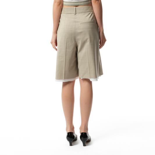 Anagram Shorts AF in Light Beige Melange