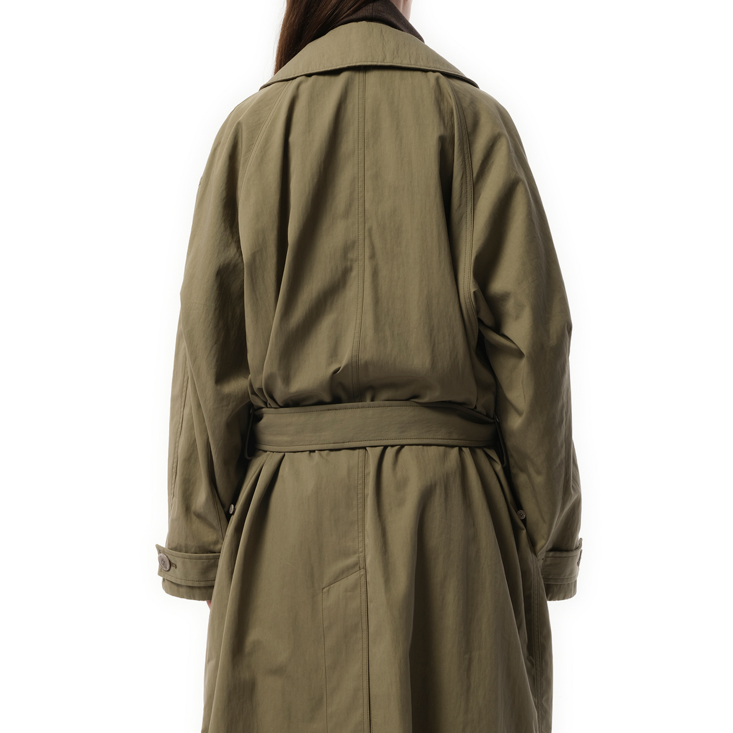 Tibetan Trench Coat in Light Olive